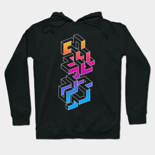 GEOMETRIC 3D MAZE Hoodie